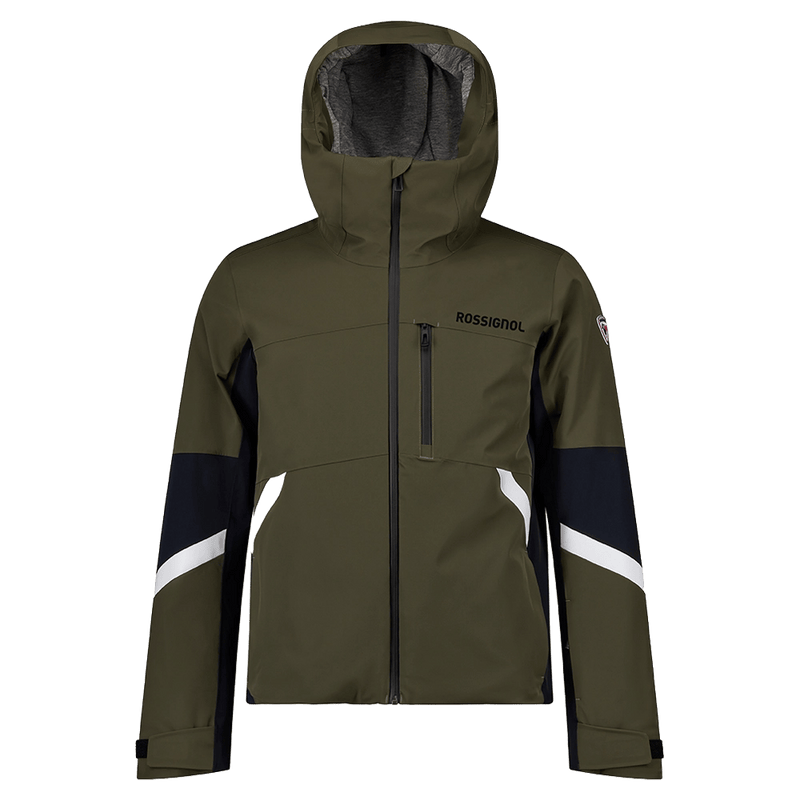 Main view of the Rossignol Ciastel Ski Jacket in Olive Shadow colourway, men model