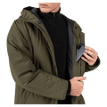 Media pocket view of the Rossignol Ciastel Ski Jacket in Olive Shadow colourway, men model