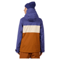 Back view of the Rossignol Desafio Shell 2L Ski Jacket in FUTURE BLUE colourway, women model