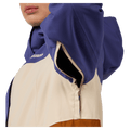 Vents view of the Rossignol Desafio Shell 2L Ski Jacket in FUTURE BLUE colourway, women model