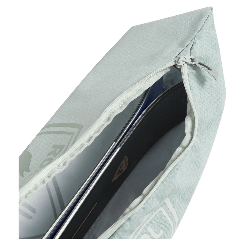 Zipped view of the Rossignol Electra Ski Bag in Aqua colourway, women's model