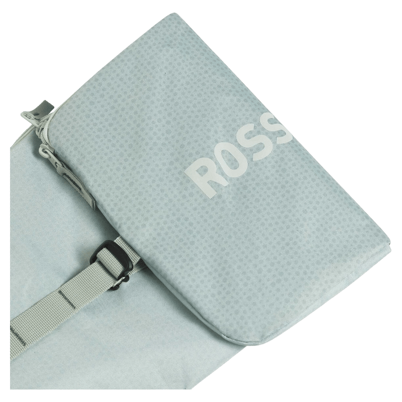 Folded view of the Rossignol Electra Ski Bag in Aqua colourway, women's model