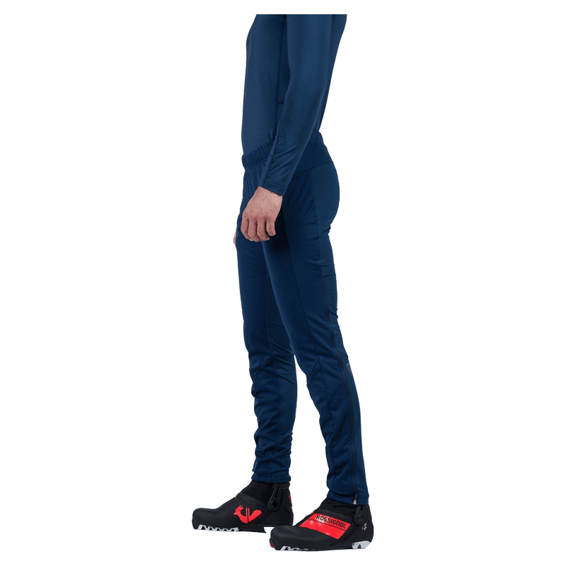 Side view of the Rossignol Genetys Pants in Dark Navy colourway, unisex model