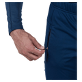 Pocket view of the Rossignol Genetys Pants in Dark Navy colourway, unisex model