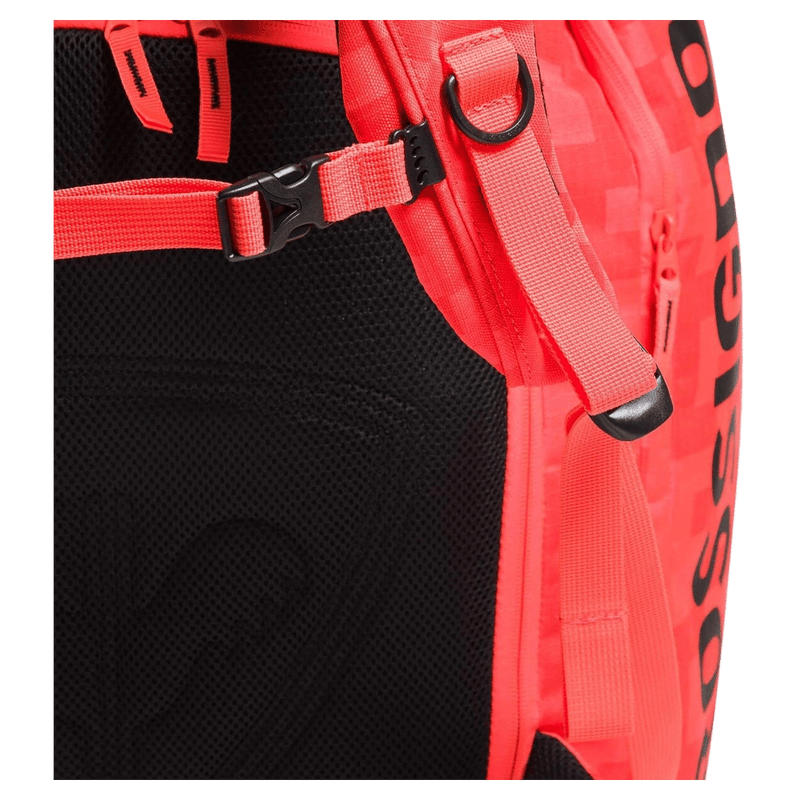 Close view of the Rossignol Hero Athletes Bag in Hot Red colourway, unisex's model