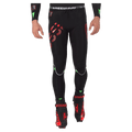 Front view of the Rossignol Infini Compression Race Tights in Neon Red colourway, men model