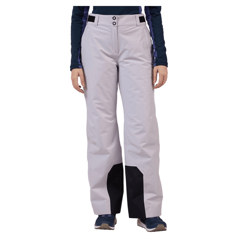 Front view of the Rossignol Insulated Ski Pants in GALACTIC LILAC colourway, women model