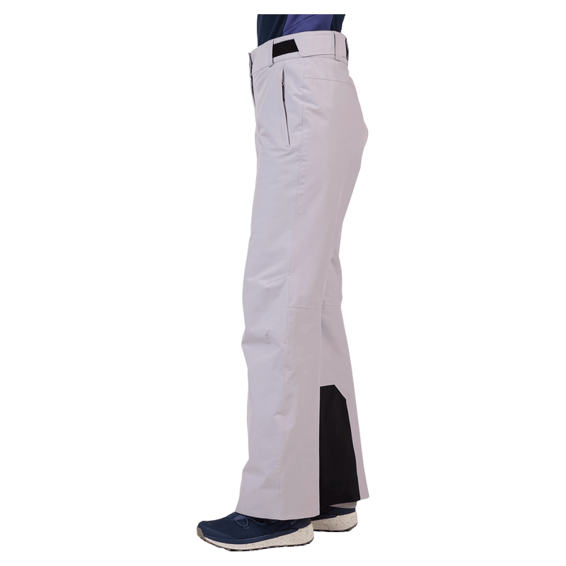 Side view of the Rossignol Insulated Ski Pants in GALACTIC LILAC colourway, women model