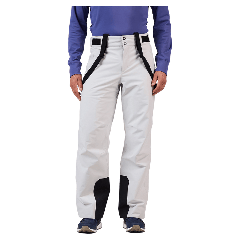 Front view of the Rossignol Insulated Ski Pants in SOFT GREY colourway, men model