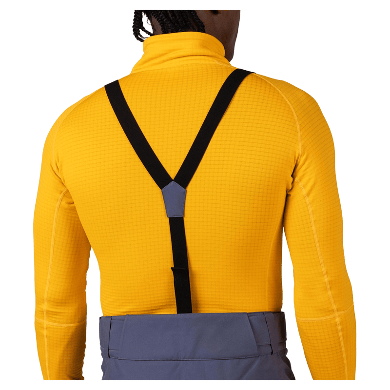 Suspenders view of the Rossignol Insulated Ski Pants in TRUE NIGHT BLUE colourway, men model