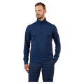 Front view of the Rossignol MID LAYER STRETCH HZ Fleece Top in Dark Navy colourway, men model