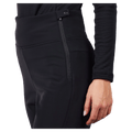 Waist view of the Rossignol SOFTSHELL Ski Pants in Black colourway, women model