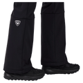 Detail view of the Rossignol SOFTSHELL Ski Pants in Black colourway, women model