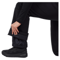 Detail view of the Rossignol SOFTSHELL Ski Pants in Black colourway, women model