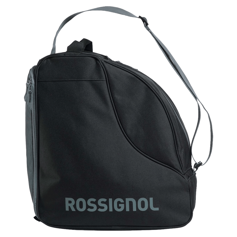 Side view of the Rossignol Strato Boot Bag in Grey colourway, unisex's model