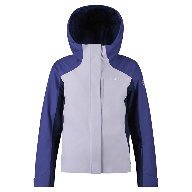 Main view of the Rossignol VELIKA INSULATED Jacket in GALACTIC LILAC colourway, women model