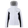 Main view of the Rossignol VELIKA INSULATED Jacket in WHITE colourway, women model