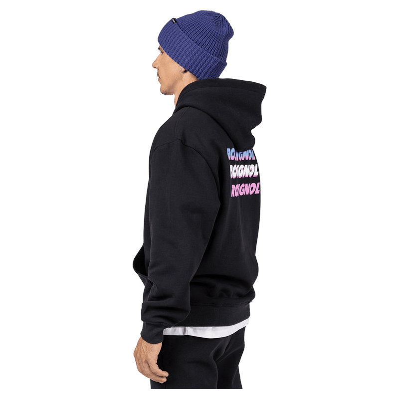 Side view of the Rossignol WATERFALL H RELAX Jumper in Balck colourway, men model