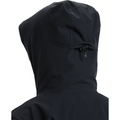 View of women in Roxy Wild Twist Snowboard Jacket - Womens in colour True Black.
