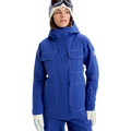 Front image of the Chloe Kim Snowboard Jacket - Womens in Dazzling Blue