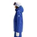 Side image of the Chloe Kim Snowboard Jacket - Womens in Dazzling Blue