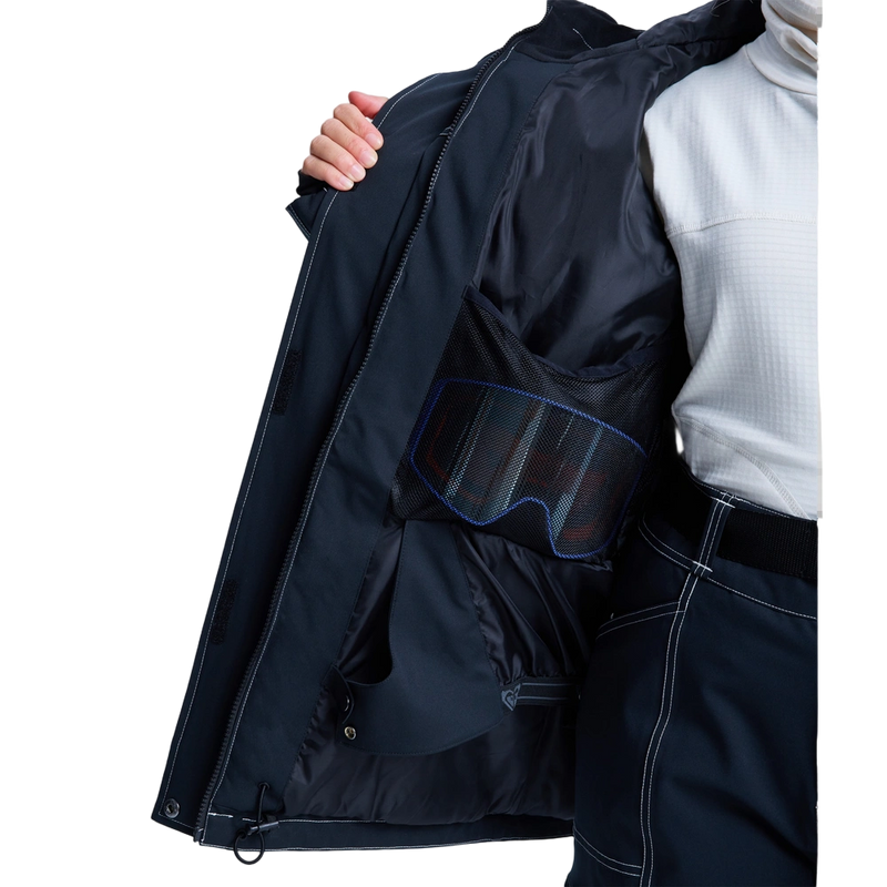 Detail image of the Chloe Kim Snowboard Jacket - Womens in True Black