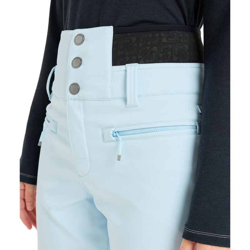 Detail image of the Rising High Snowboard Pants - Womens in Ice Blue