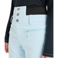 Detail image of the Rising High Snowboard Pants - Womens in Ice Blue