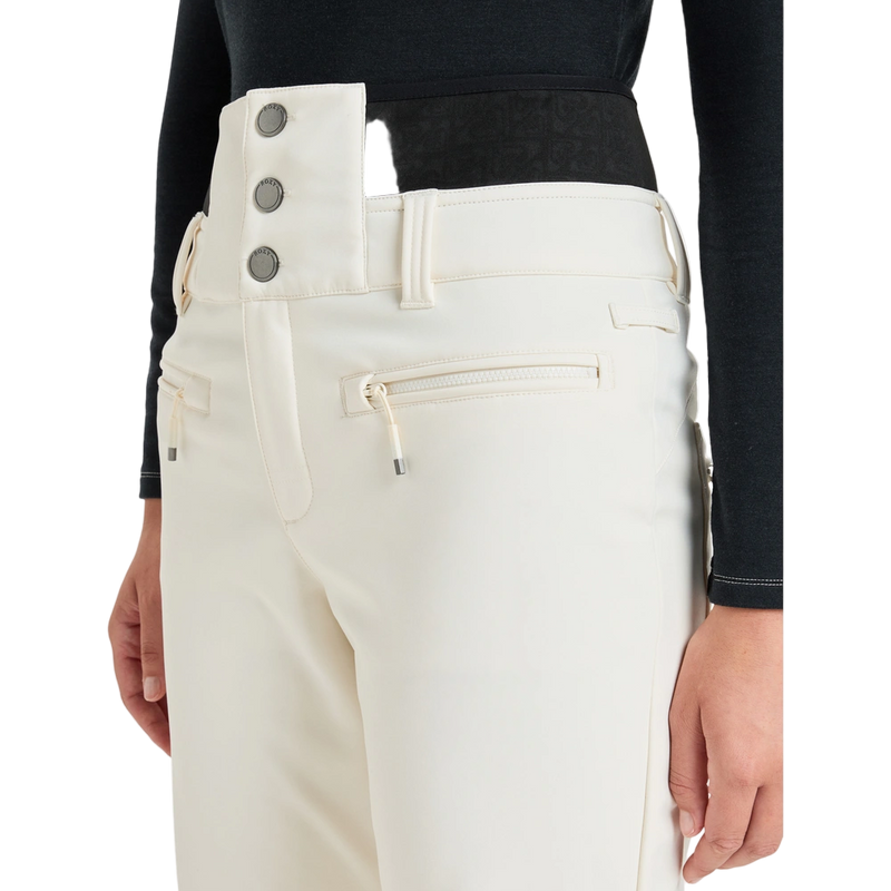 Detail image of the Rising High Snowboard Pants - Womens in Whisper White
