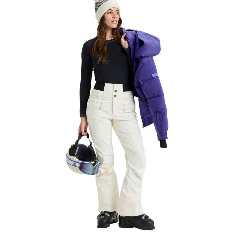 Front image of the Rising High Snowboard Pants - Womens in Whisper White