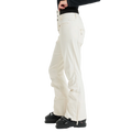 Side image of the Rising High Snowboard Pants - Womens in Whisper White