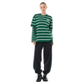 Full view of P.E Nation Spark LS Tee - Womens in colour Amazon Stripe.