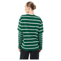 Back view of P.E Nation Spark LS Tee - Womens in colour Amazon Stripe.