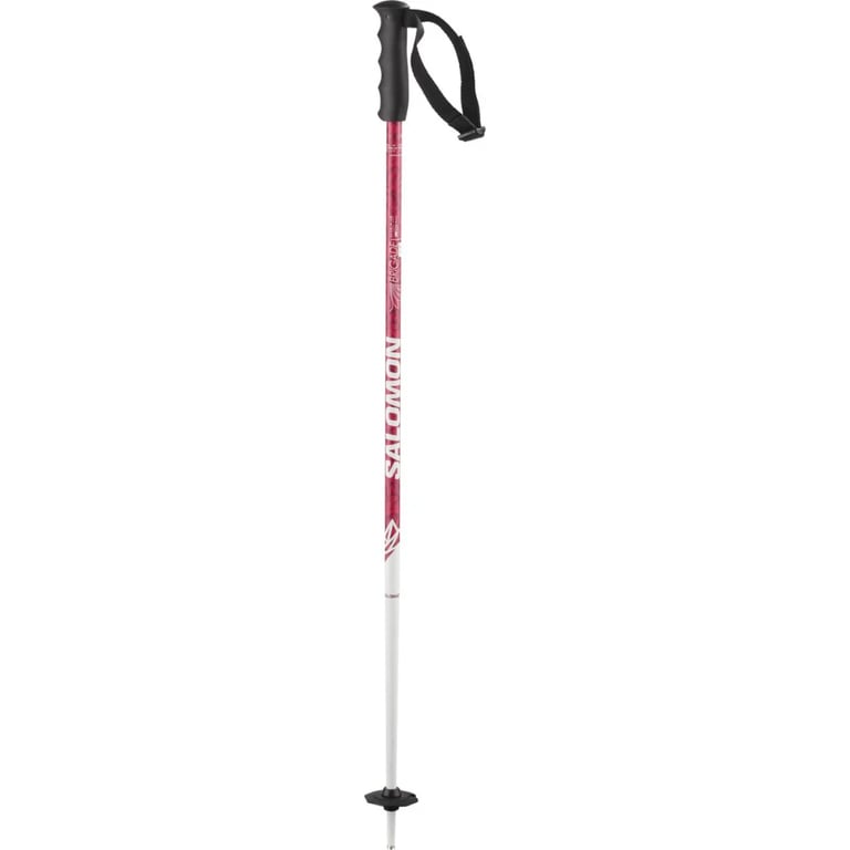 Salomon Brigade Jr Ski single Pole in orange and blue