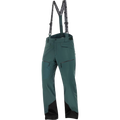 Main view of the Salomon 2026 Brilliant Pant in Green Gables colourway, men's model.
