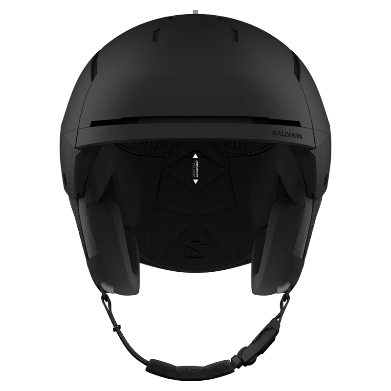 Front view of the Salomon Arcane Prime Mips Helmet in Black colourway, unisex's model