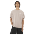 Front view of the Salomon Chest Logo Tee in Ethherea colourway, unisex model