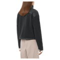Back view of the Salomon Chroma  Fleece Cardigan in Deep Black colourway, women model
