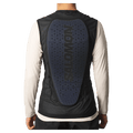 Back view of the Salomon Flexcell Pro Back Protection in Black colourway, unisex model
