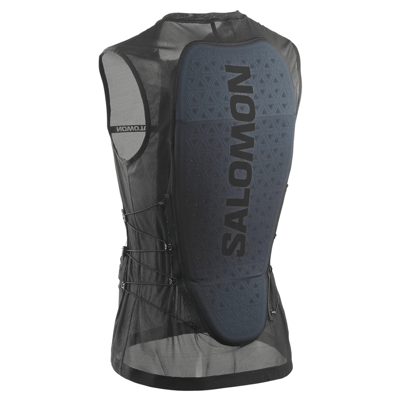 Main view of the Salomon Flexcell Pro Back Protection in Black colourway, unisex model