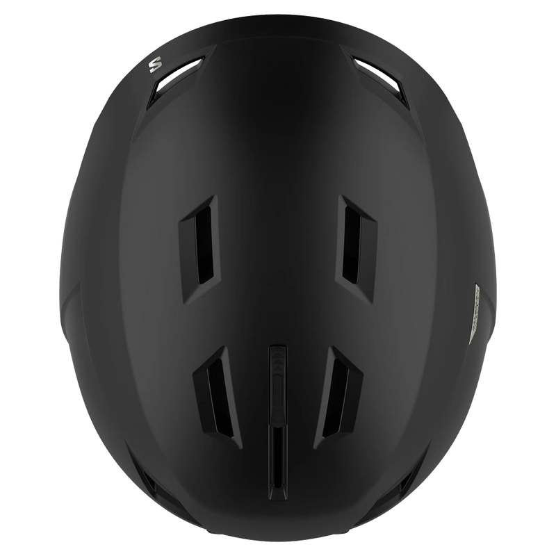 Top view of the Salomon Icon LT Helmet in Black colourway, unisex's model