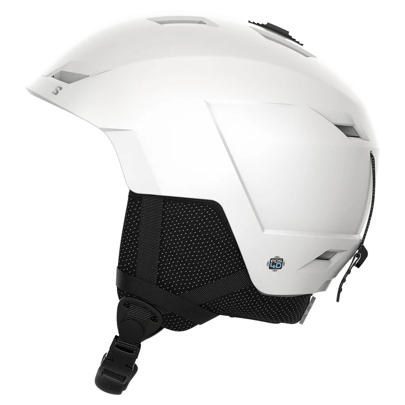 Side view of the Salomon Icon LT Helmet in White colourway, unisex's model