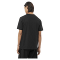 Back view of the Salomon Logo Rx Tee in Deep Black colourway, unisex model