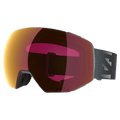 Main view of the Salomon Radium Prime Goggles in Ebony, Sigma Photo Poppy Red lens, unisex model