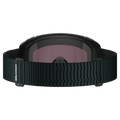 Back view of the Salomon Radium Prime Goggles in Green Gables, Sigma Photo Sky Blue lens, unisex model
