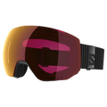 Main view of the Salomon Radium Pro Goggles in Black, Sigma Poppy Red lens, unisex model