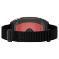 Back view of the Salomon Radium Pro Goggles in Black, Sigma Poppy Red lens, unisex model