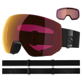 Alternative view of the Salomon Radium Pro Goggles in Black, Sigma Poppy Red lens, unisex model