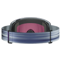 Back view of the Salomon Radium Pro Goggles in Ice Flow, Sigma Sky Blue lens, unisex model