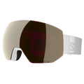 Main view of the Salomon Radium Pro Goggles in White, Sigma Black Gold lens, unisex model